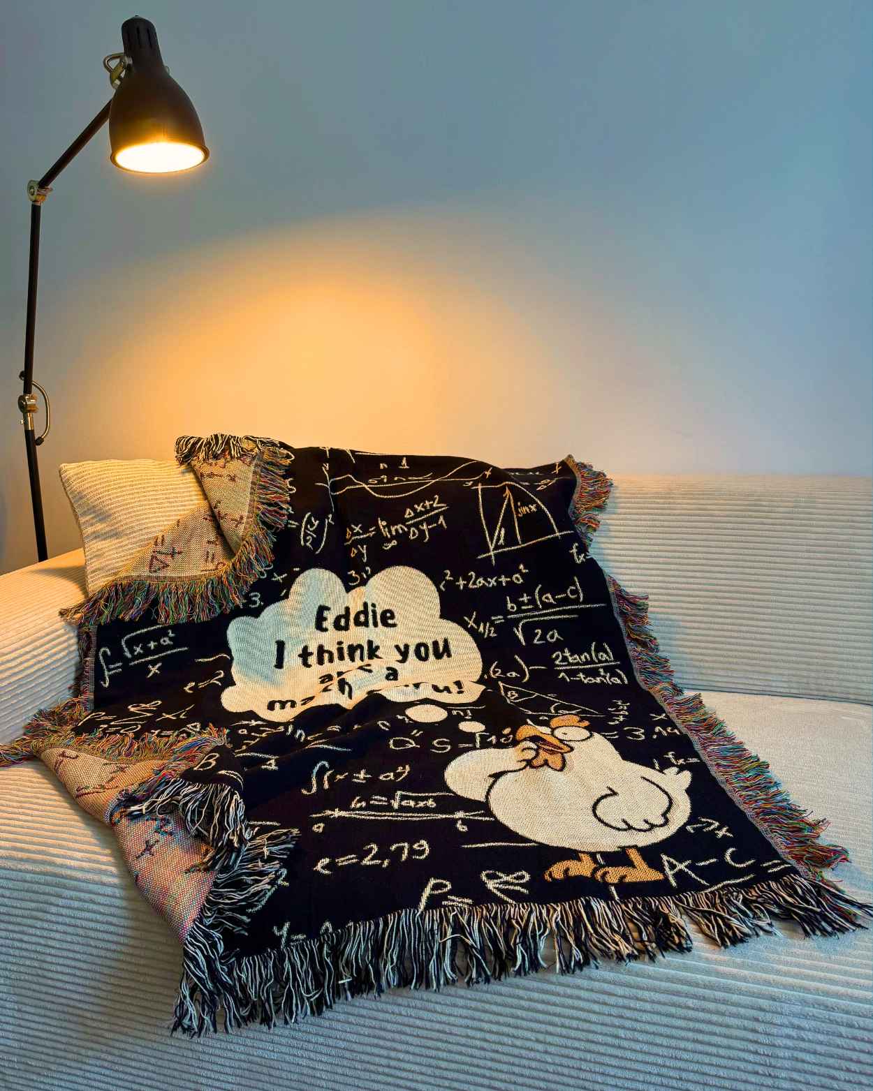 Personalized "Mathematical Genius" Woven Blanket