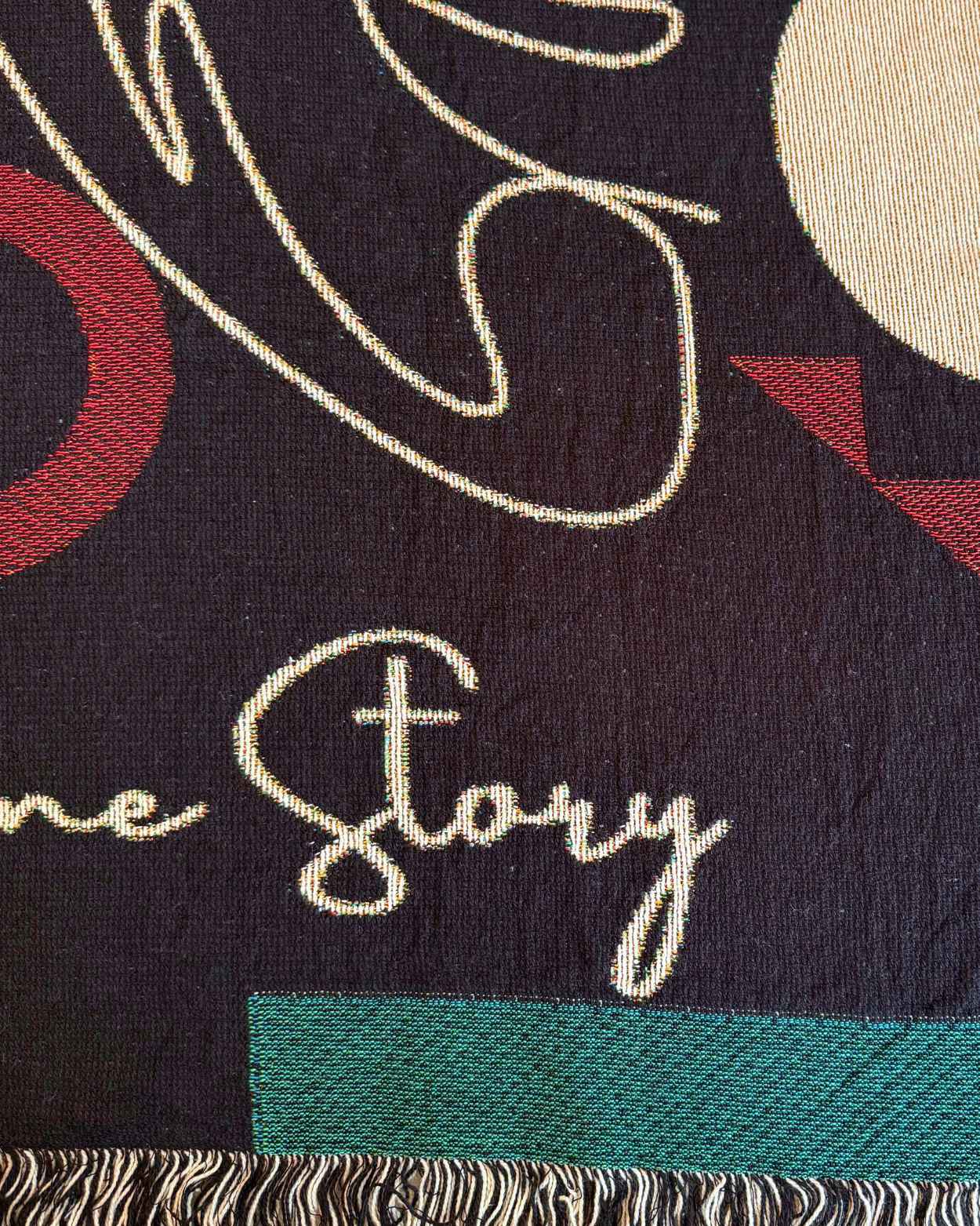 Personalized "Abstract Lovers" Woven Blanket