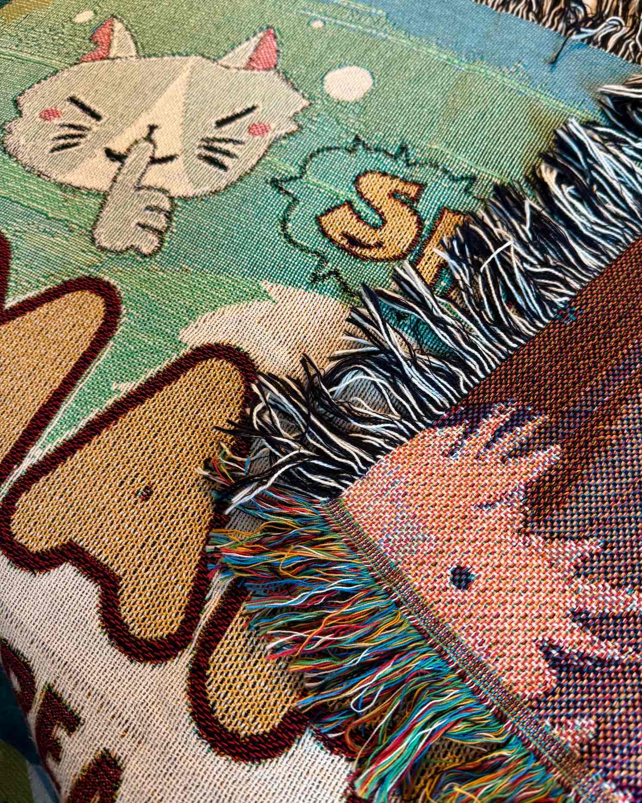 Personalized "Shh.. I'm Reading" Woven Blanket