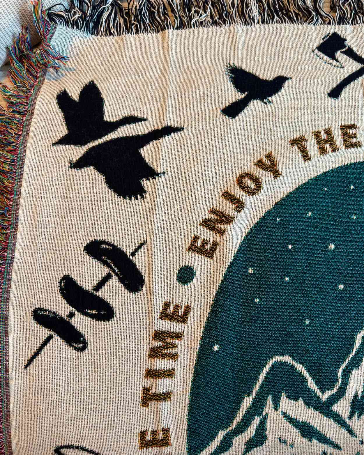 Personalized "Camping Adventure" Woven Blanket