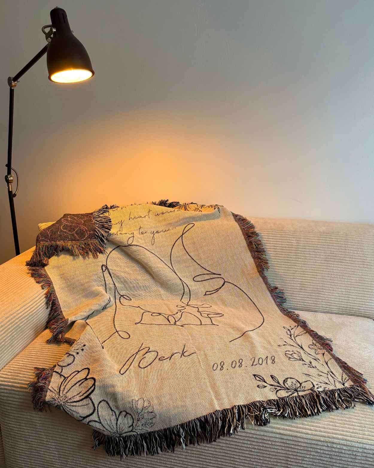 Personalized "A Mother's Love" Woven Blanket