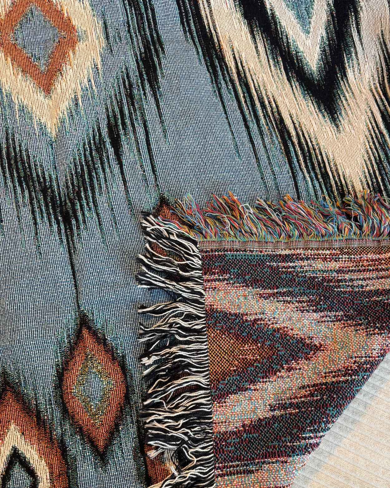"Tribal Mirage" Woven Blanket