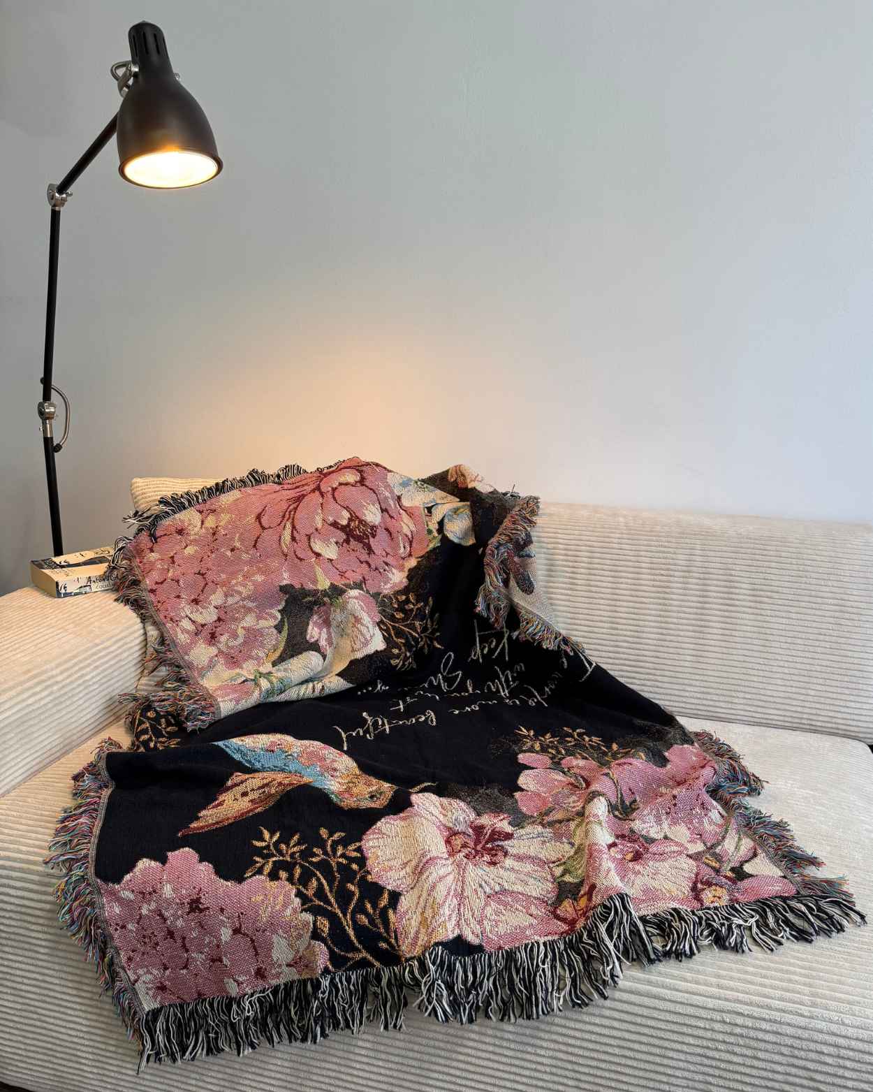 Personalized "Floral Spirit" Woven Blanket