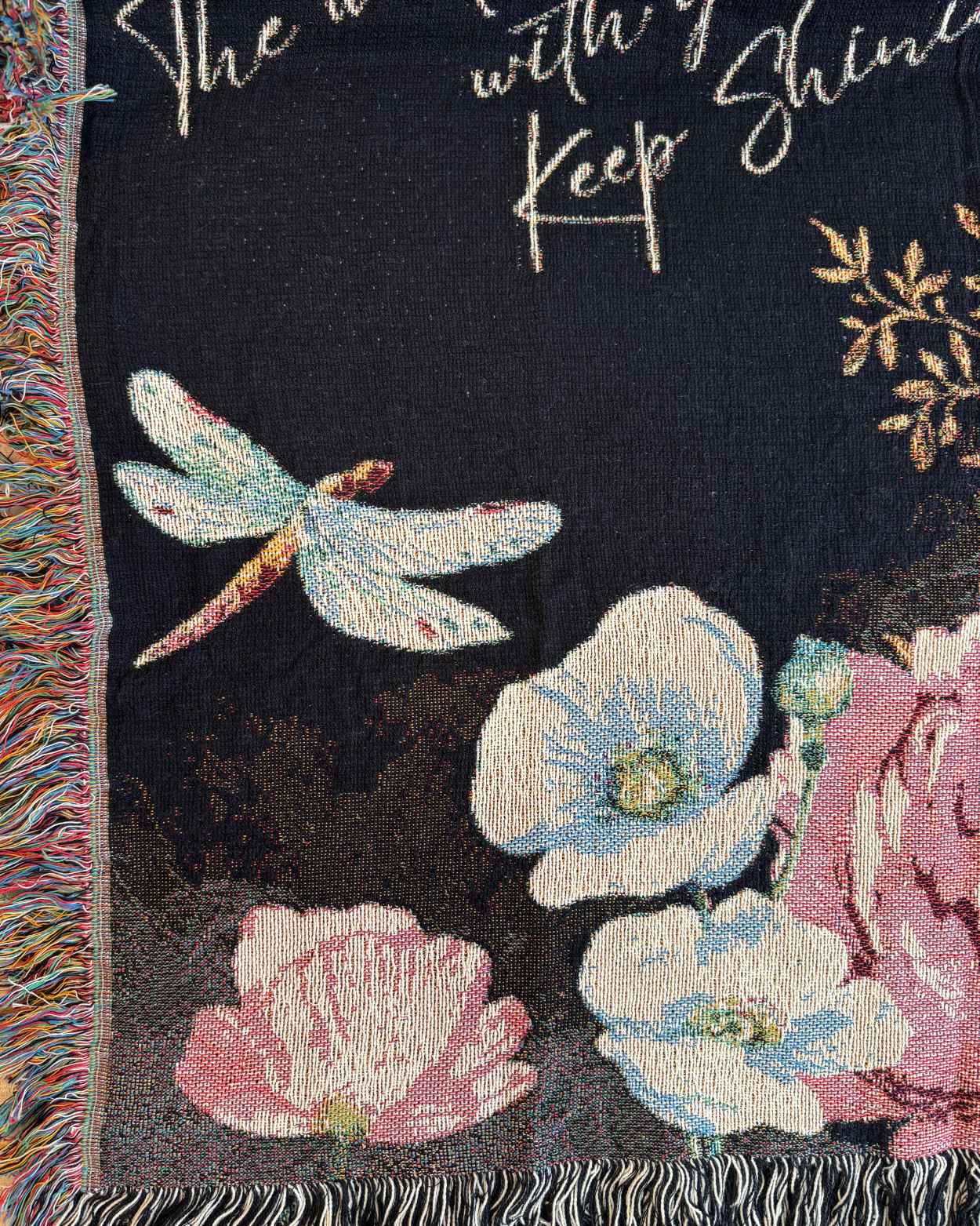 Personalized "Floral Spirit" Woven Blanket