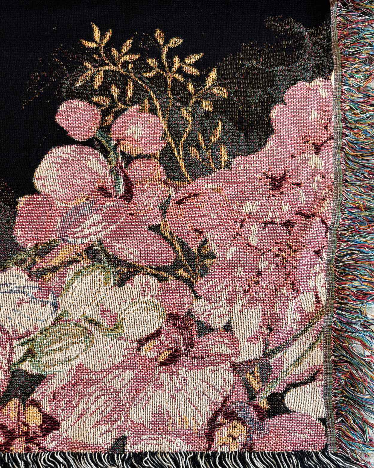 Personalized "Floral Spirit" Woven Blanket