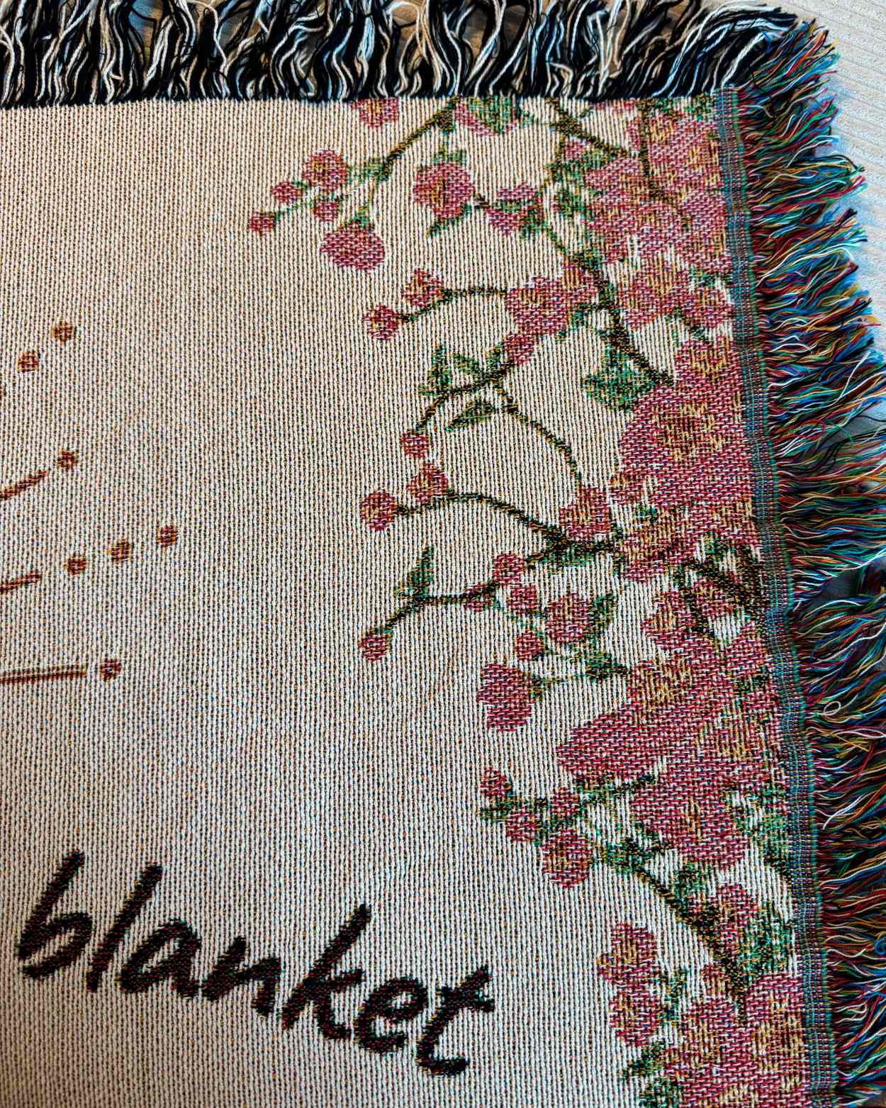 Personalized "Cozy Reading" Woven Blanket