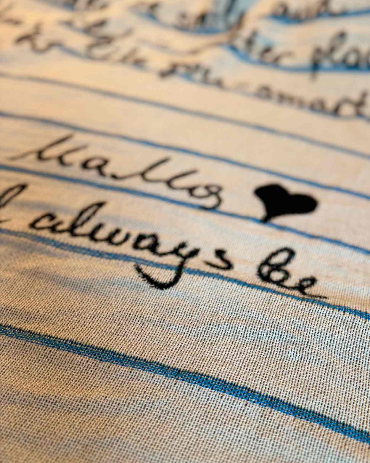 Personalized "Handwriting Memory" Woven Blanket