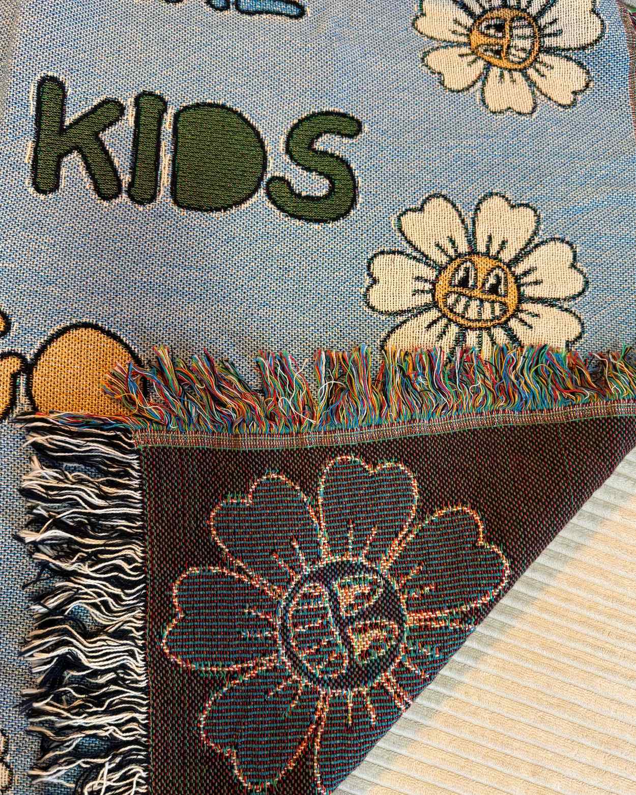 Personalized "Funny Eyes" Woven Blanket