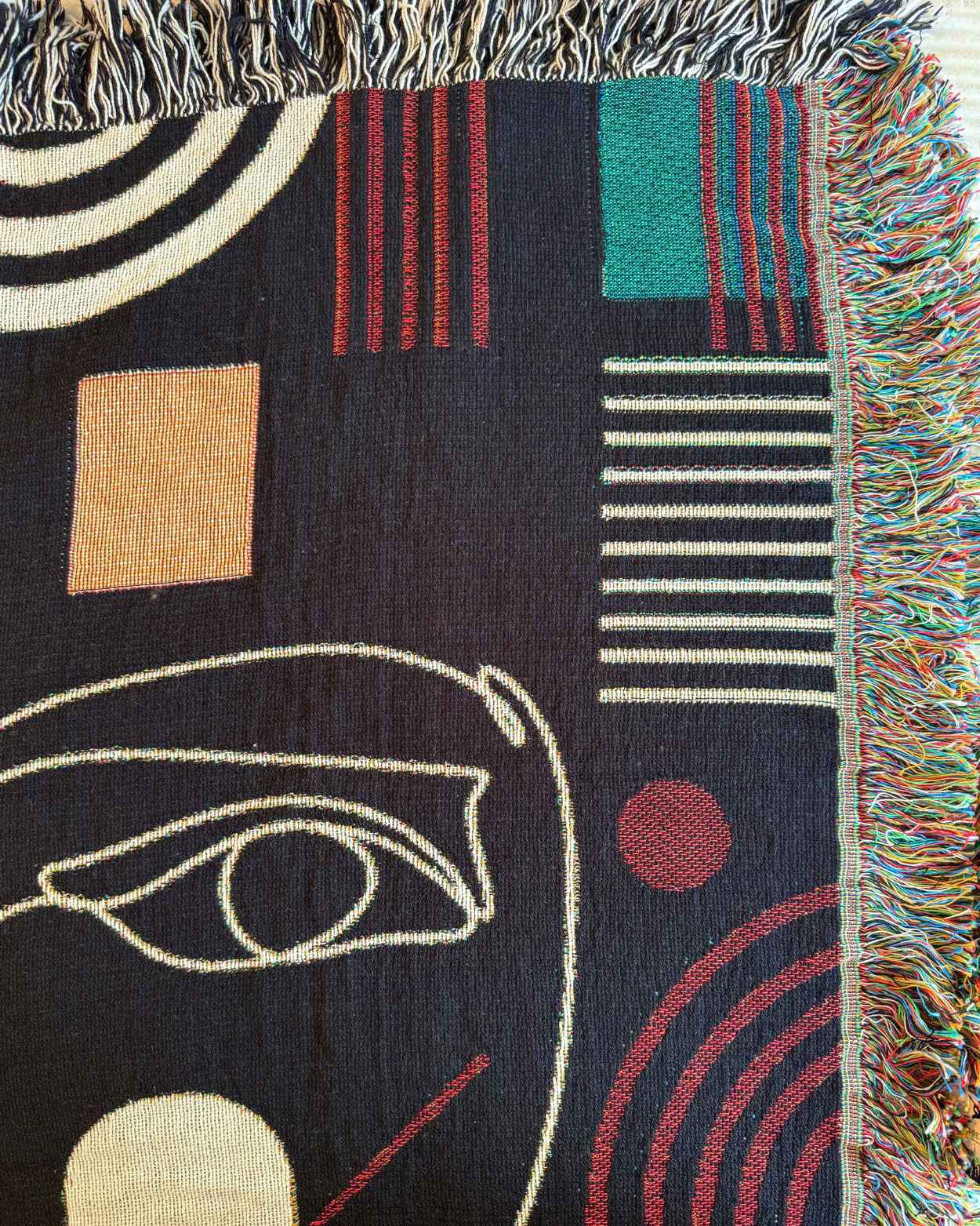 Personalized "Abstract Lovers" Woven Blanket