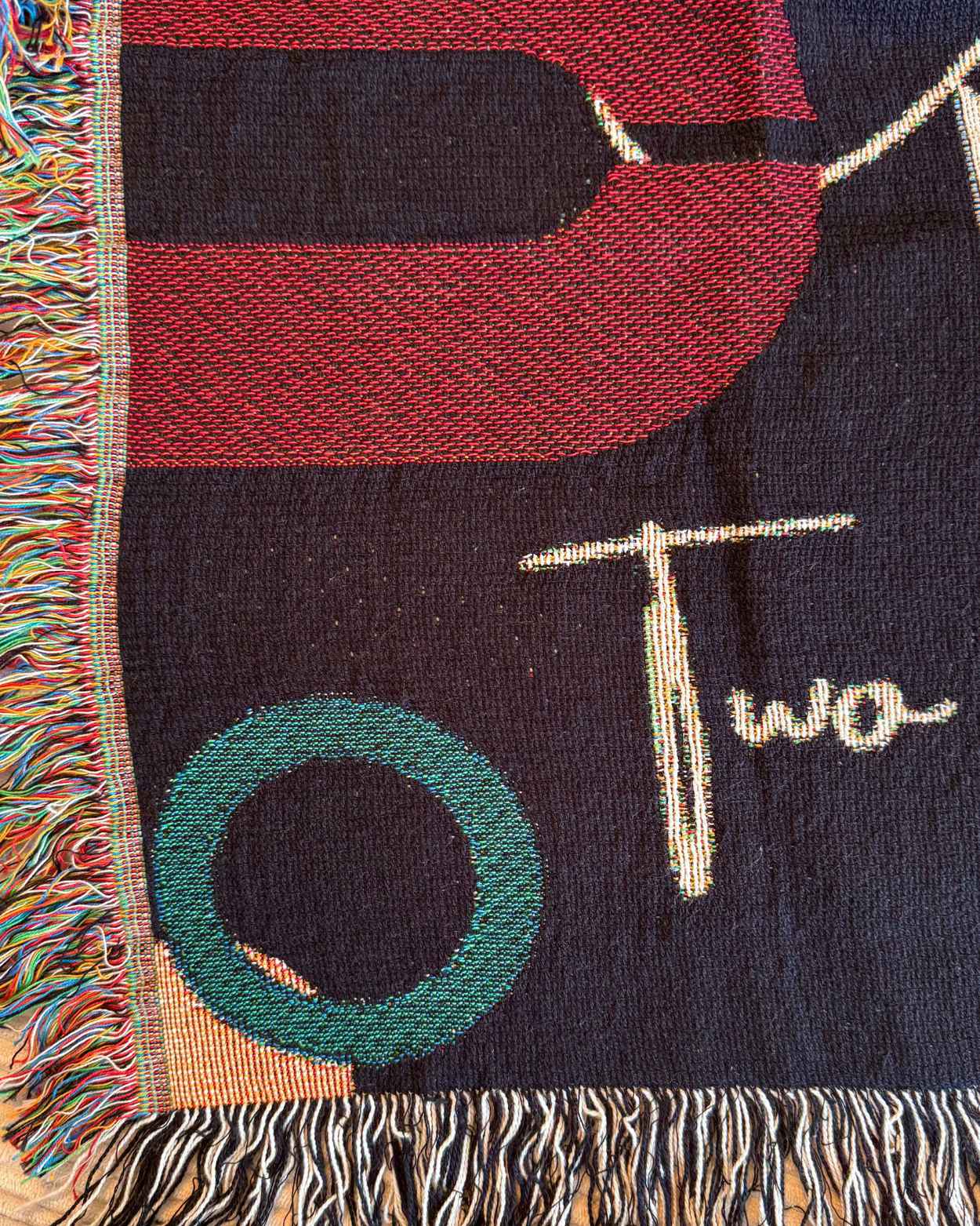 Personalized "Abstract Lovers" Woven Blanket