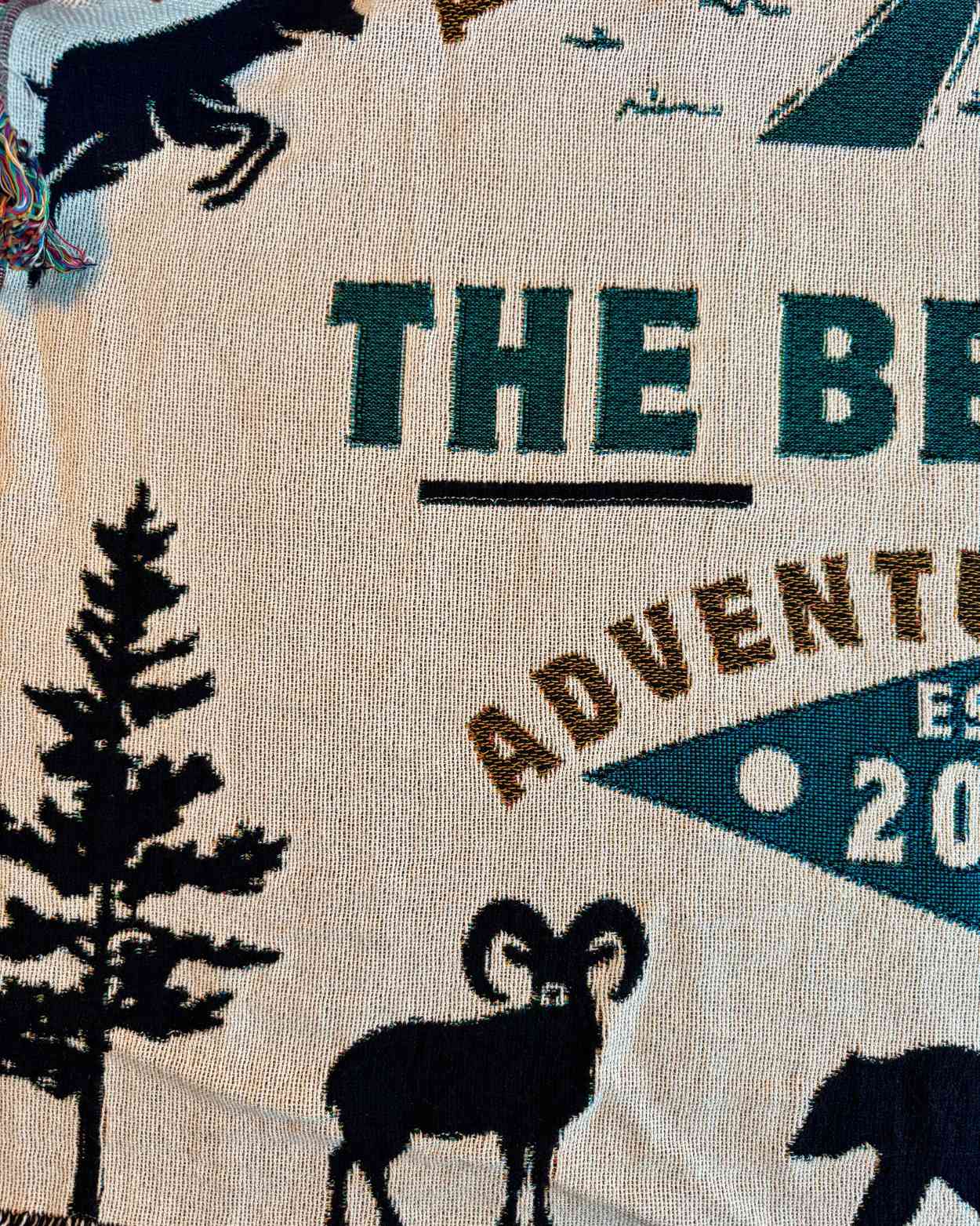 Personalized "Camping Adventure" Woven Blanket