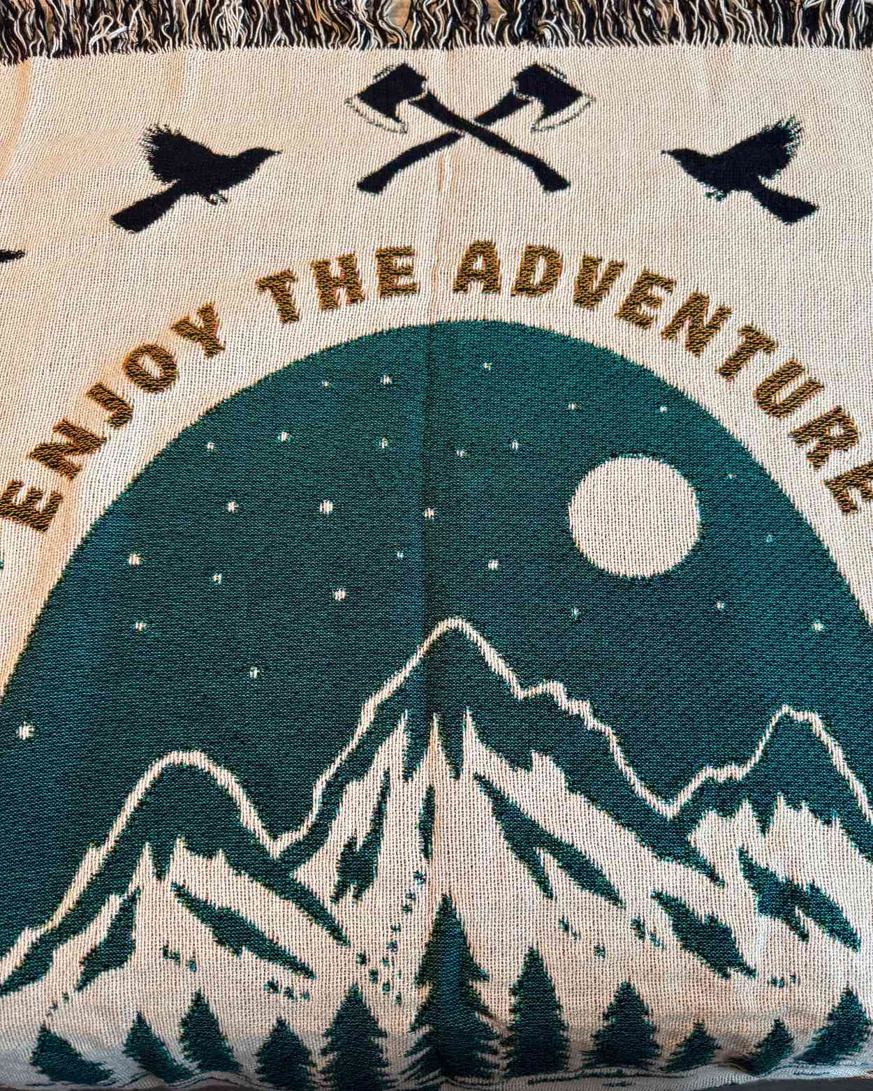 Personalized "Camping Adventure" Woven Blanket