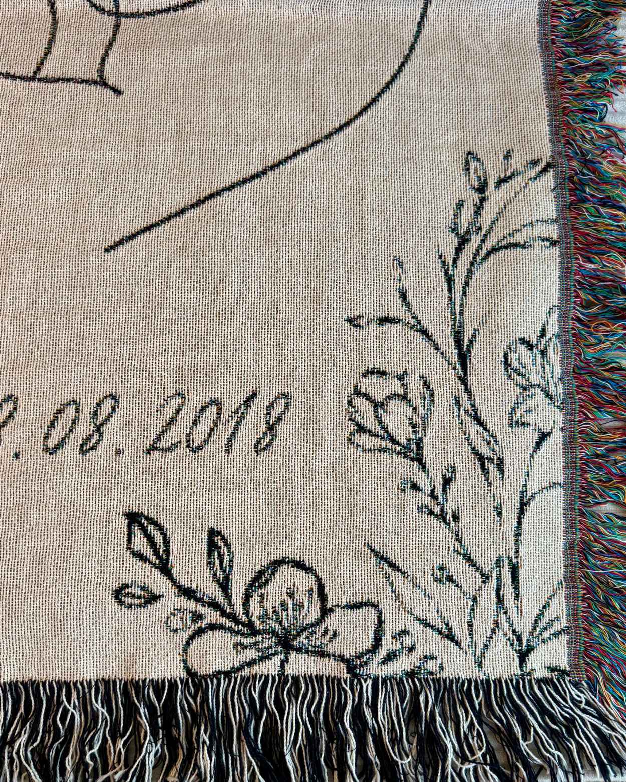 Personalized "A Mother's Love" Woven Blanket