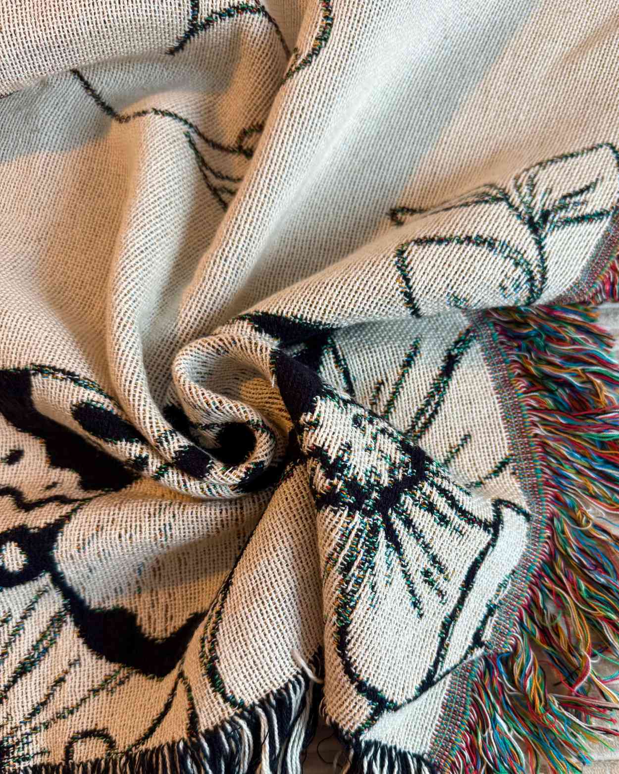 Personalized "A Mother's Hand" Woven Blanket