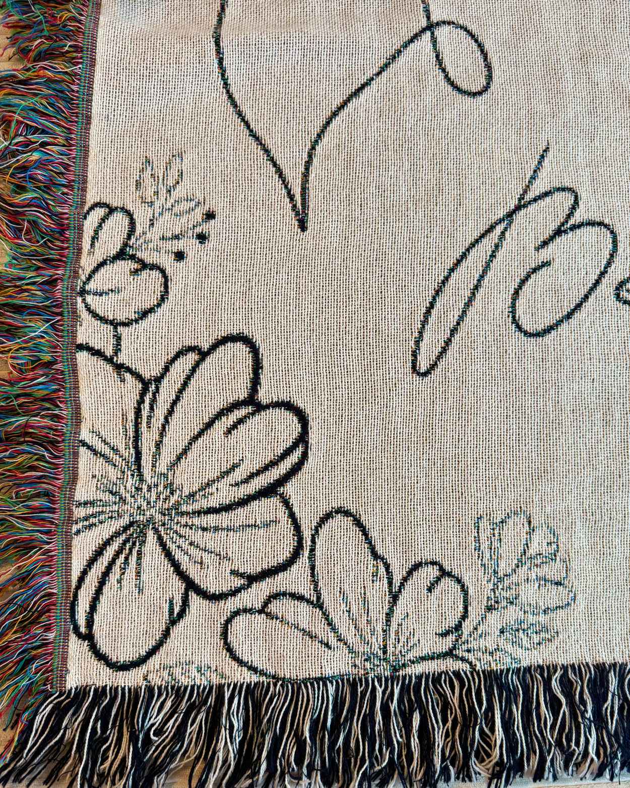 Personalized "A Mother's Love" Woven Blanket