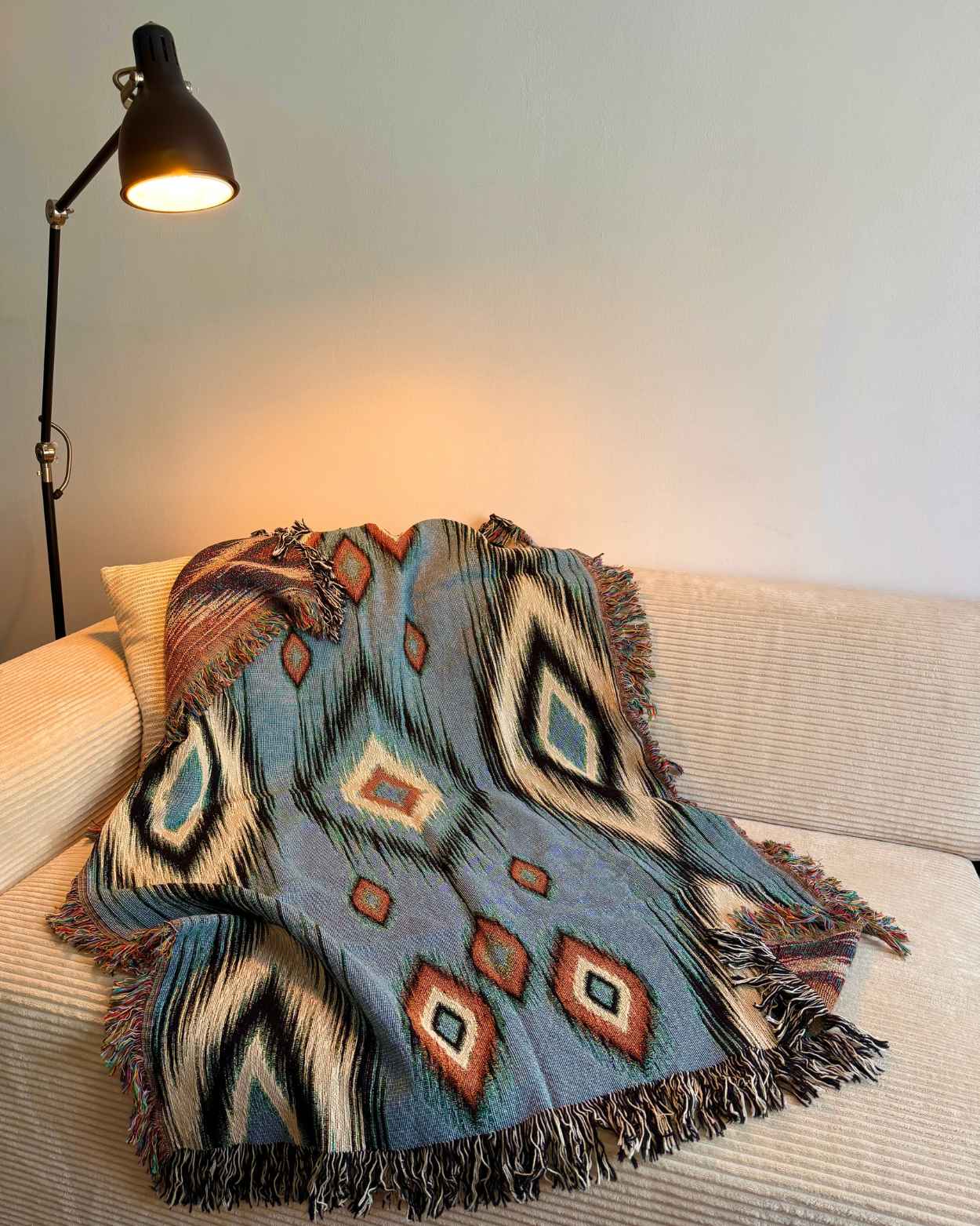"Tribal Mirage" Woven Blanket