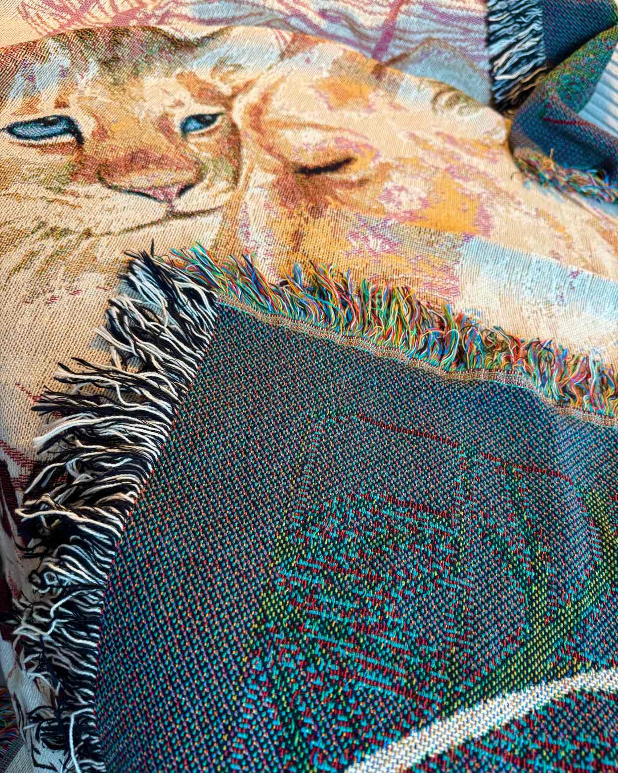 Personalized "Mama Lion" Woven Blanket