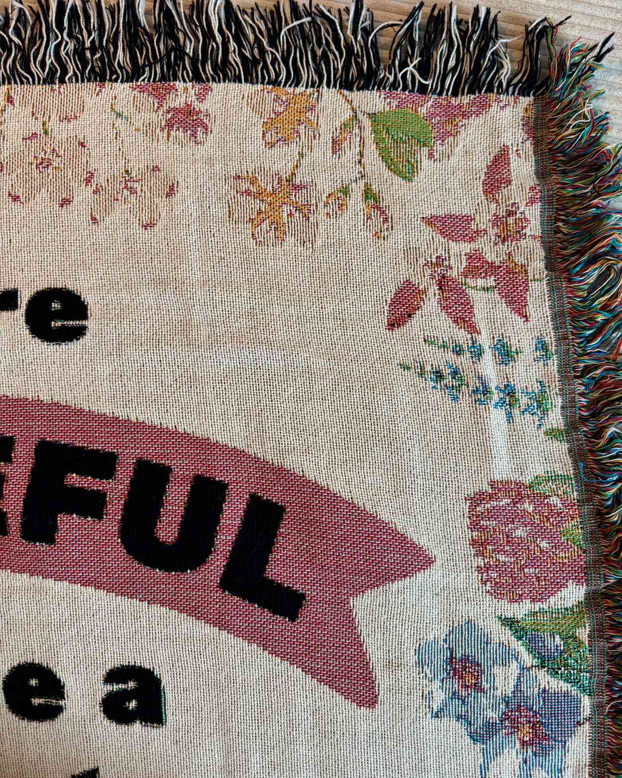 Personalized "Thank You Teacher" Woven Blanket