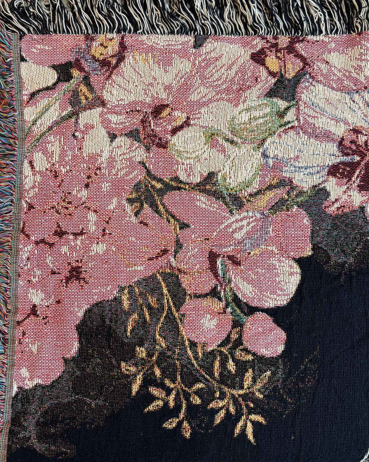 Personalized "Floral Spirit" Woven Blanket