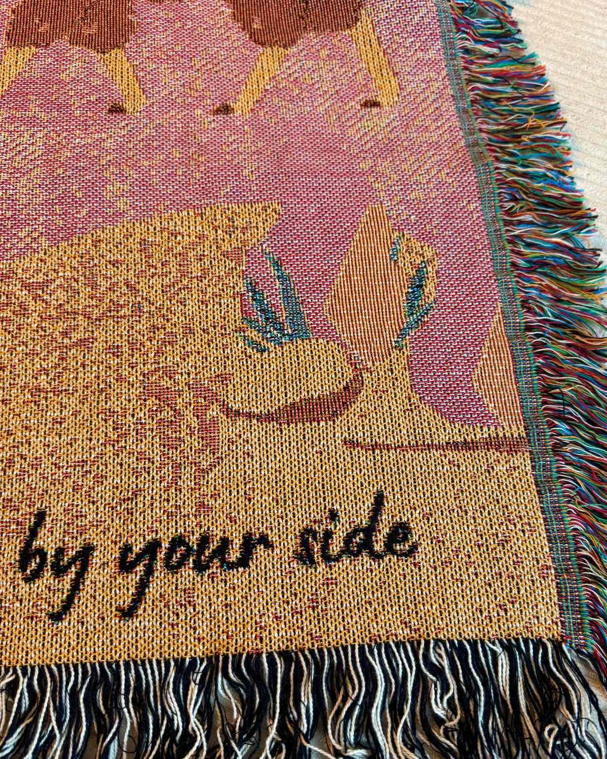 Personalized "Midnight Llamas" Woven Blanket