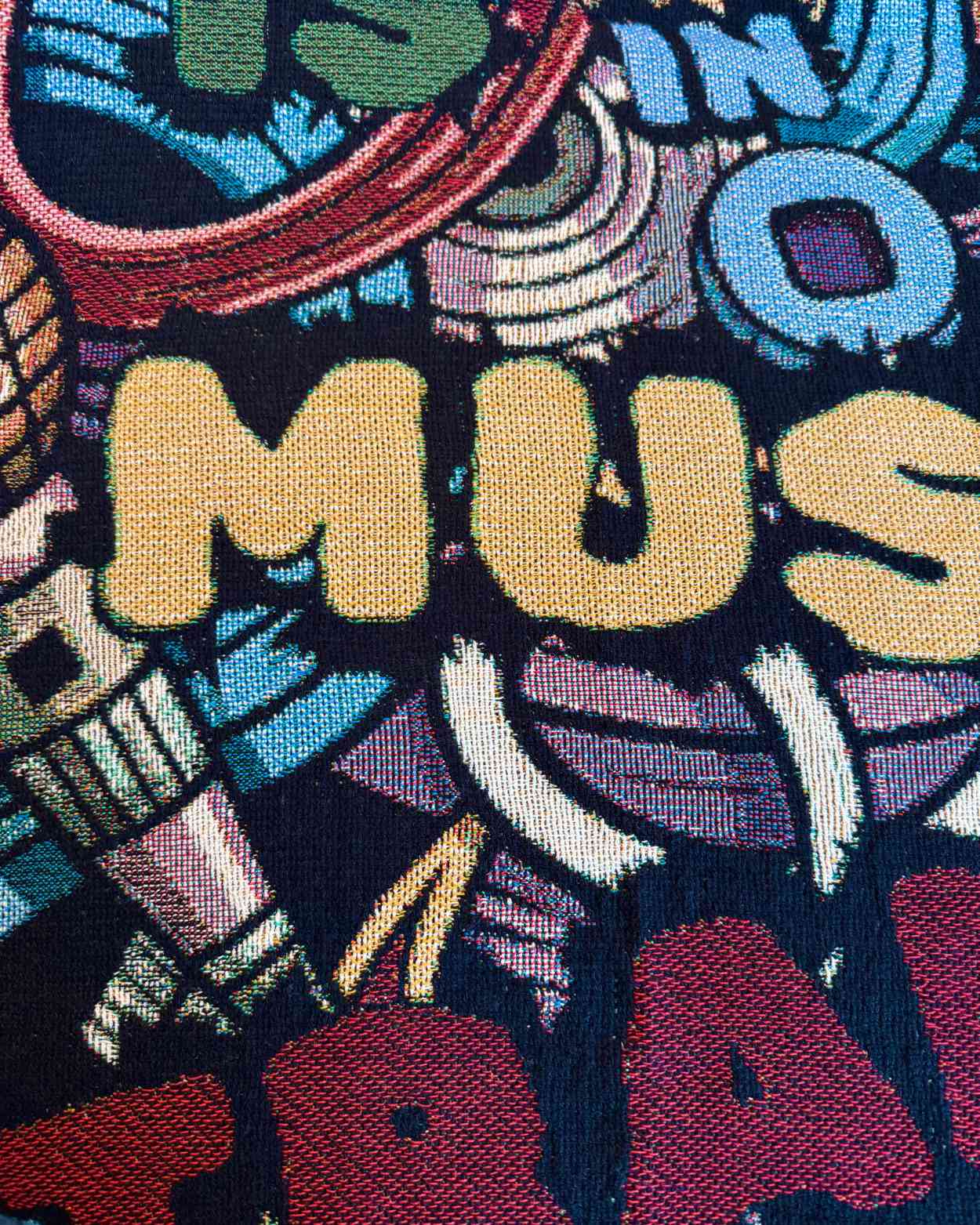 Personalized "Turn Up The Music" Woven Blanket