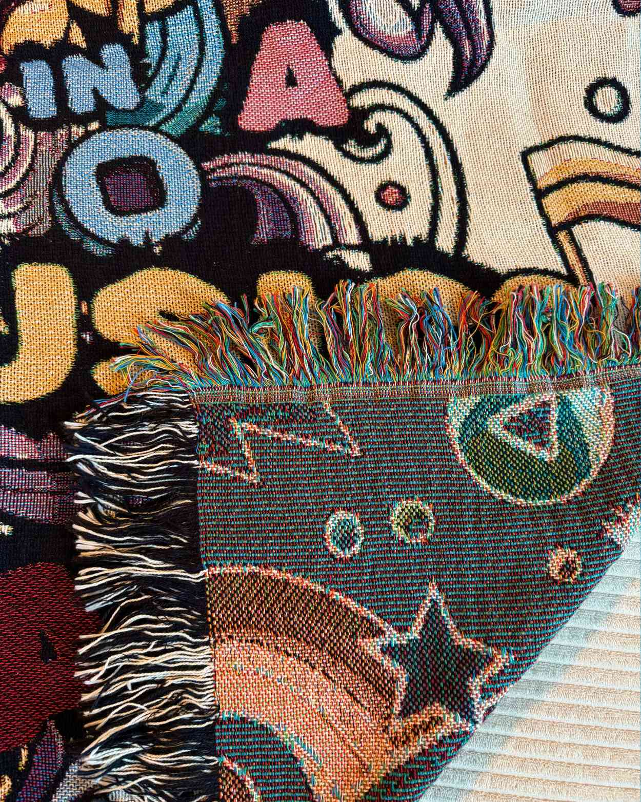 Personalized "Turn Up The Music" Woven Blanket