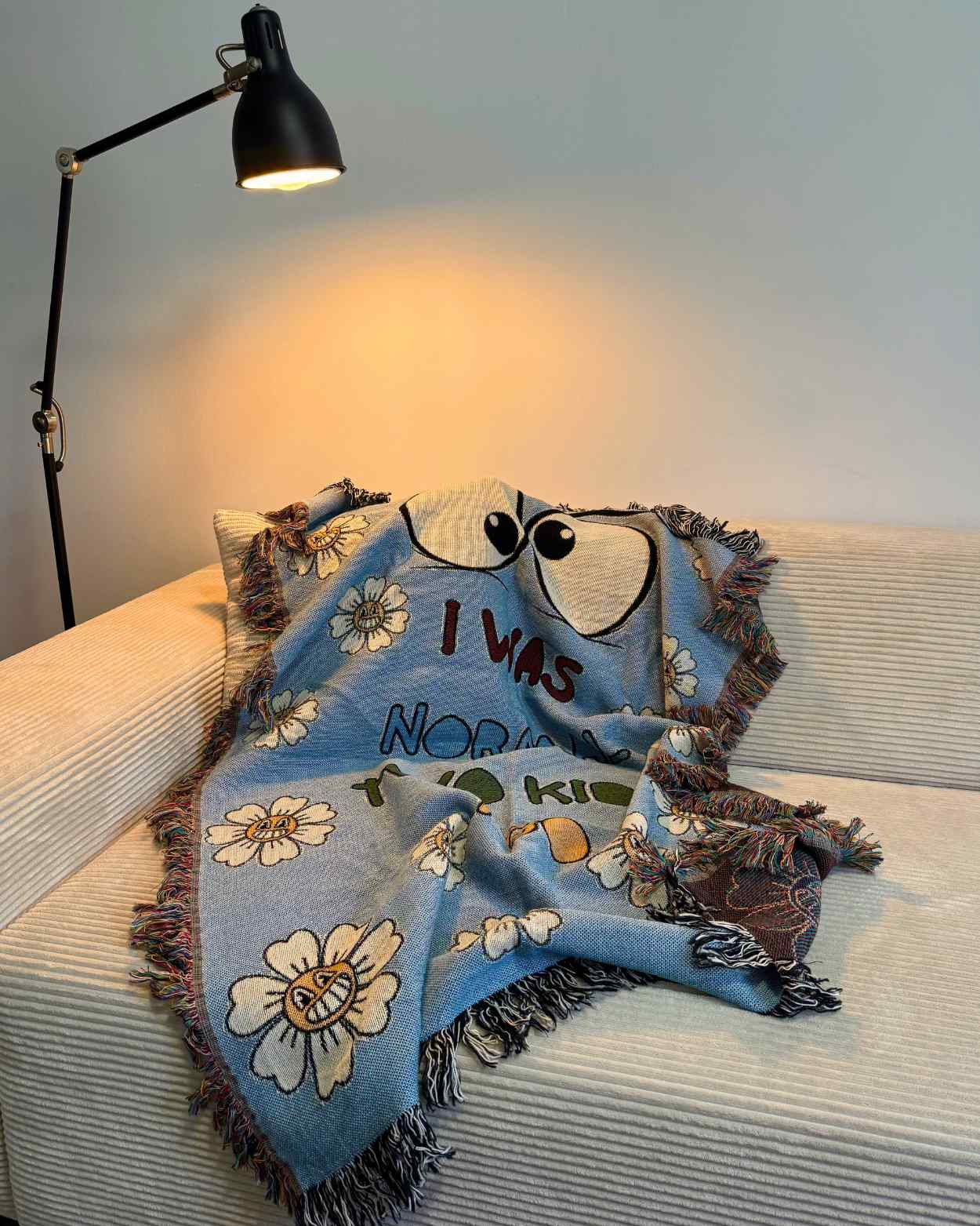 Personalized "Funny Eyes" Woven Blanket