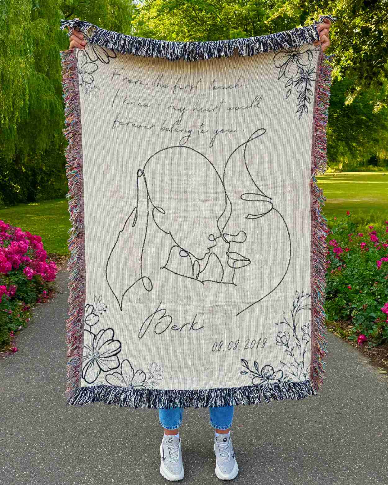 Personalized "A Mother's Love" Woven Blanket