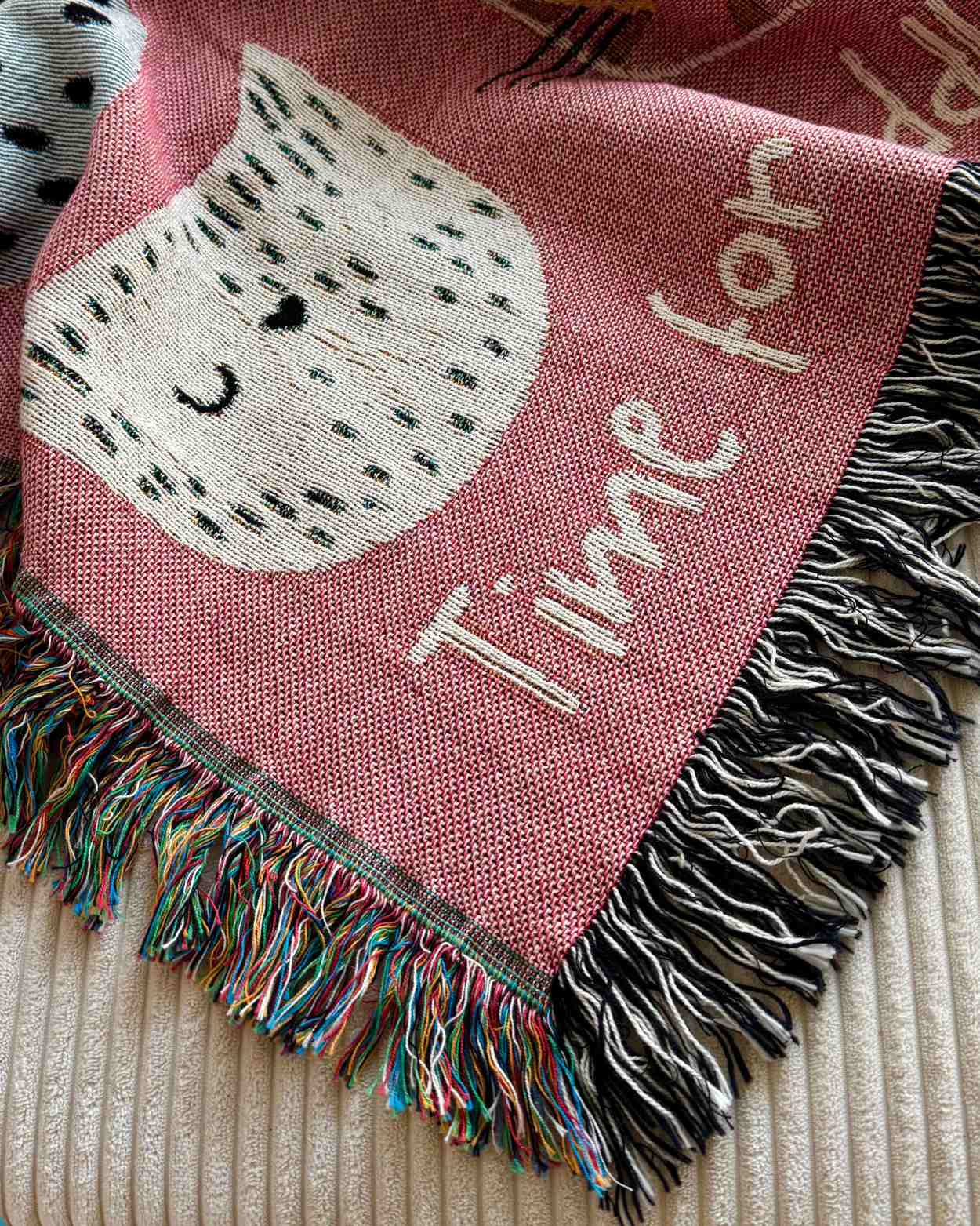 Personalized "Furry Faces" Woven Blanket