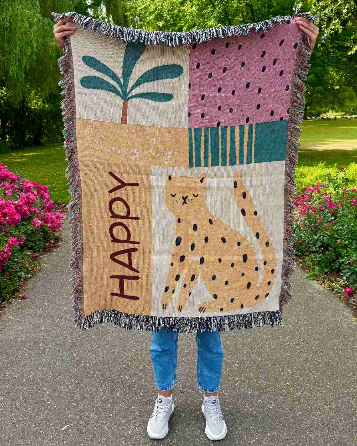 Personalized "Wild Serenity" Woven Blanket